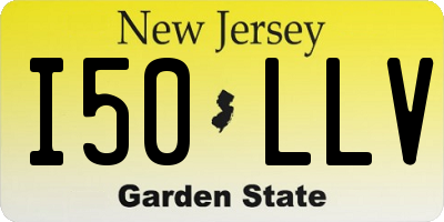 NJ license plate I50LLV
