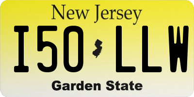 NJ license plate I50LLW
