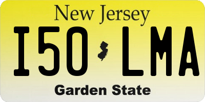 NJ license plate I50LMA