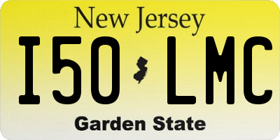 NJ license plate I50LMC