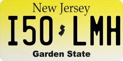 NJ license plate I50LMH