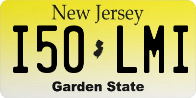 NJ license plate I50LMI