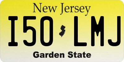 NJ license plate I50LMJ