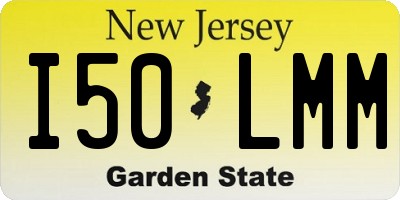NJ license plate I50LMM