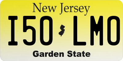 NJ license plate I50LMO