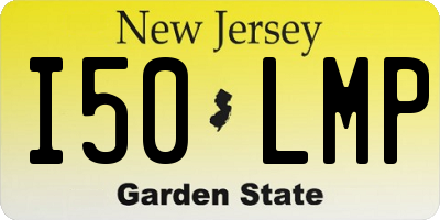 NJ license plate I50LMP