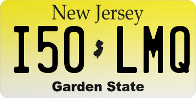 NJ license plate I50LMQ