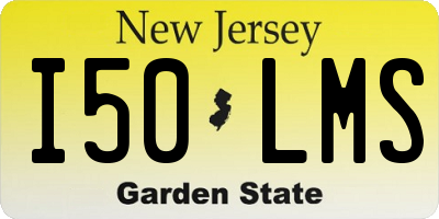 NJ license plate I50LMS