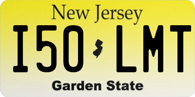 NJ license plate I50LMT