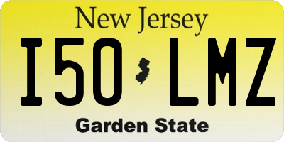 NJ license plate I50LMZ