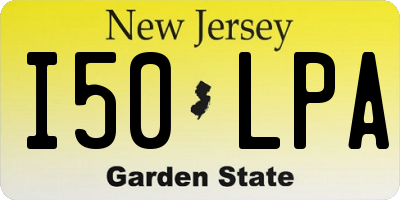 NJ license plate I50LPA