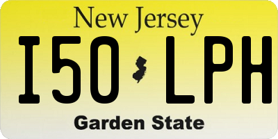 NJ license plate I50LPH