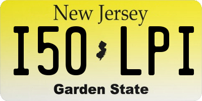 NJ license plate I50LPI