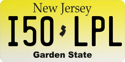 NJ license plate I50LPL