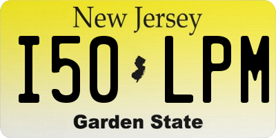 NJ license plate I50LPM