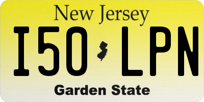 NJ license plate I50LPN