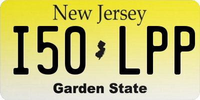 NJ license plate I50LPP