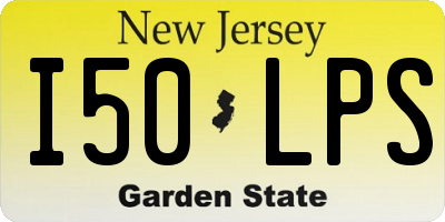NJ license plate I50LPS