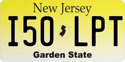 NJ license plate I50LPT