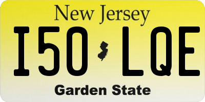 NJ license plate I50LQE