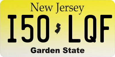 NJ license plate I50LQF