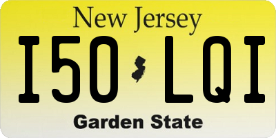 NJ license plate I50LQI