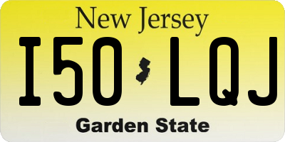 NJ license plate I50LQJ