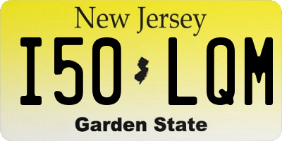 NJ license plate I50LQM