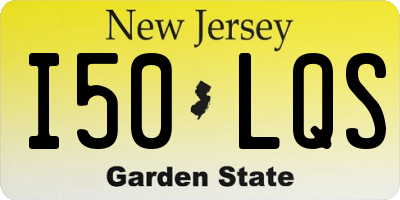 NJ license plate I50LQS