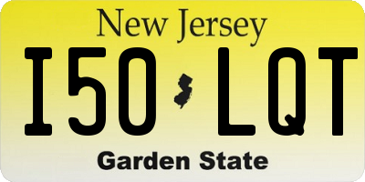 NJ license plate I50LQT