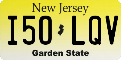 NJ license plate I50LQV
