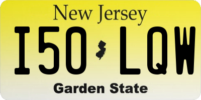 NJ license plate I50LQW