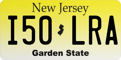 NJ license plate I50LRA