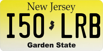 NJ license plate I50LRB