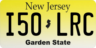 NJ license plate I50LRC