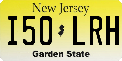 NJ license plate I50LRH