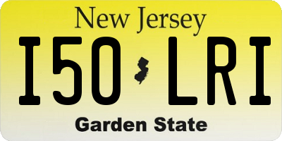 NJ license plate I50LRI