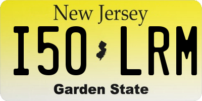 NJ license plate I50LRM