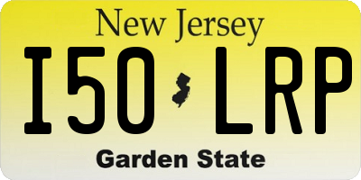 NJ license plate I50LRP