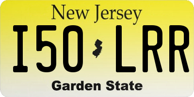 NJ license plate I50LRR