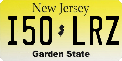 NJ license plate I50LRZ