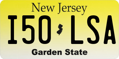 NJ license plate I50LSA