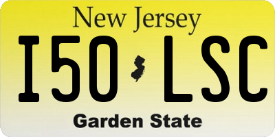 NJ license plate I50LSC