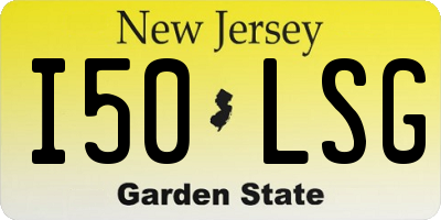 NJ license plate I50LSG