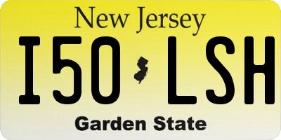 NJ license plate I50LSH