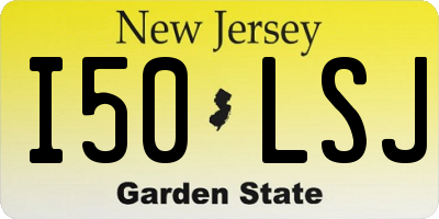 NJ license plate I50LSJ