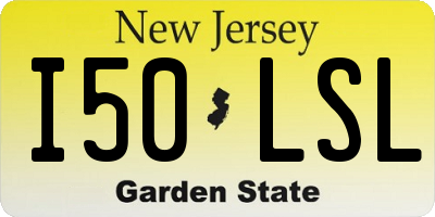 NJ license plate I50LSL