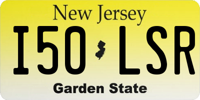 NJ license plate I50LSR