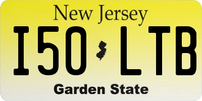 NJ license plate I50LTB