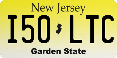 NJ license plate I50LTC